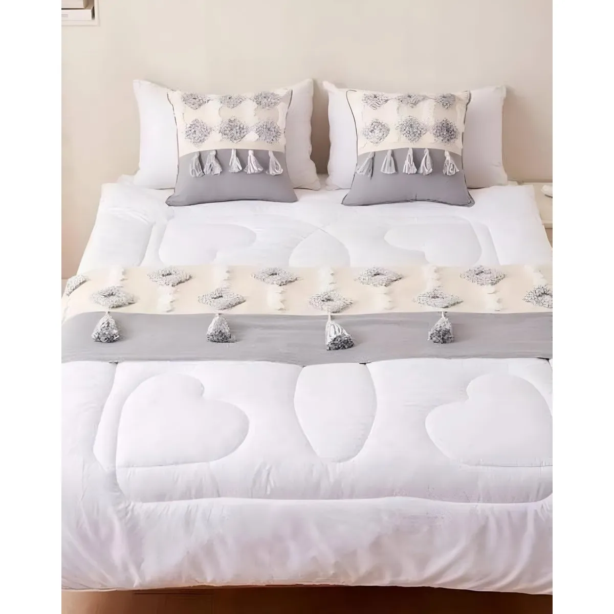 GENERICO - PIECERA DE CAMA DECORATIVA MODELO BOHO