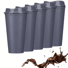 WAKESHOME - 12 Vasos Plasticos Para Mug Taza De Café 25oz