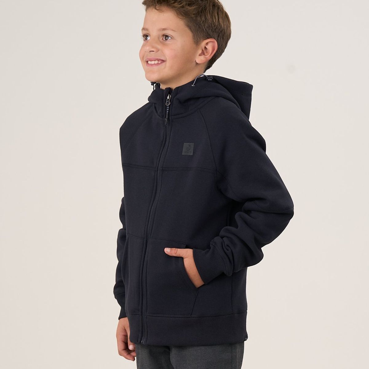 POLEMIC - Poleron escolar full cierre manga Raglan 6 a 10 Polemic