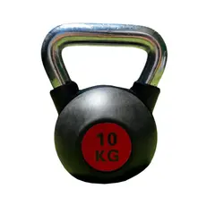 GENERICO - Pesas Rusas Kettlebell de Acero Recubiertas de Caucho 10 Kg