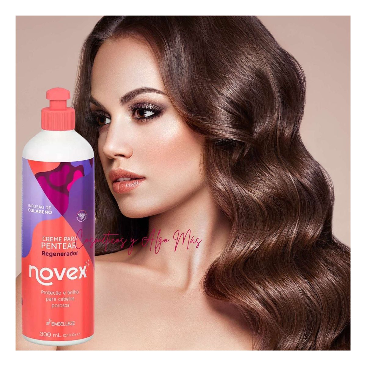 NOVEX - Crema de peinar con protección térmica Infusión de Colágeno 300 ml