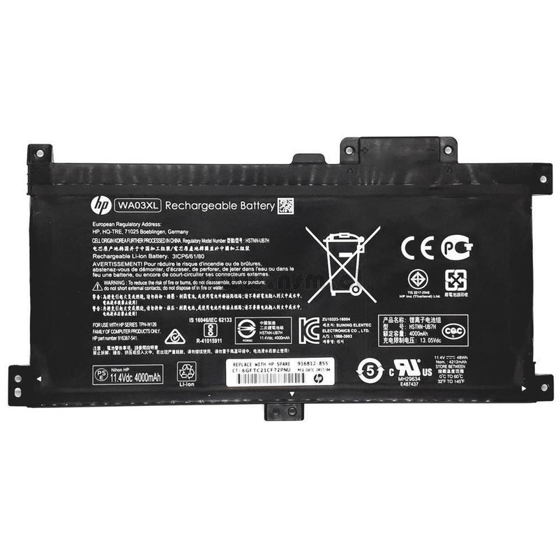 HP - BATERIA HP PAVILION X360 15-BR 3 CELDAS WA03XL ORIGINAL