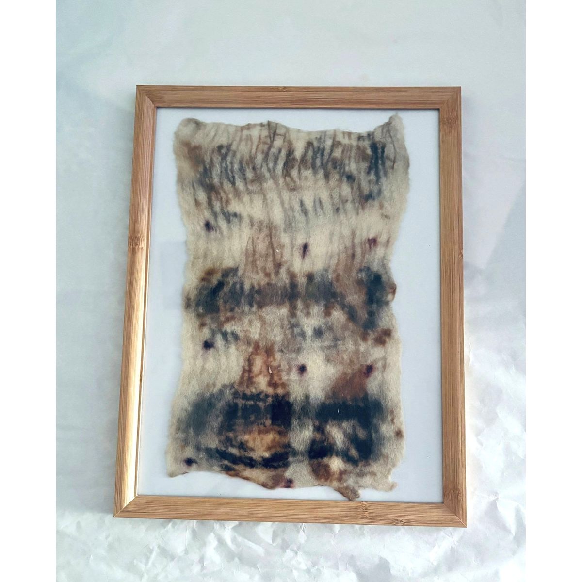 GOIC DISEÑOS - CUADRO HECHO A MANO EN FIELTRO CON ECOPRINT DISEÑO EXCLUSIVO