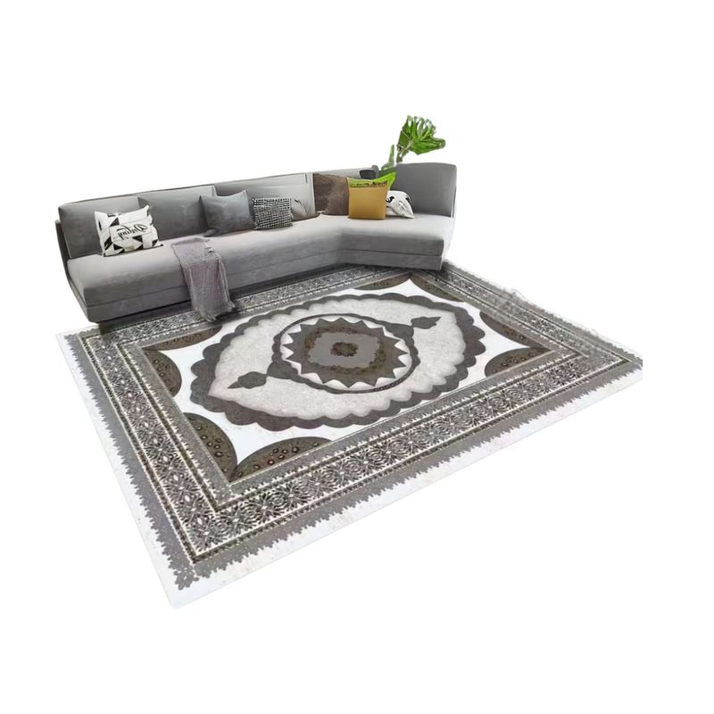 GENERICO - Alfombra Moderna Antideslizante Diseño Geométrico 3D 200X180cm