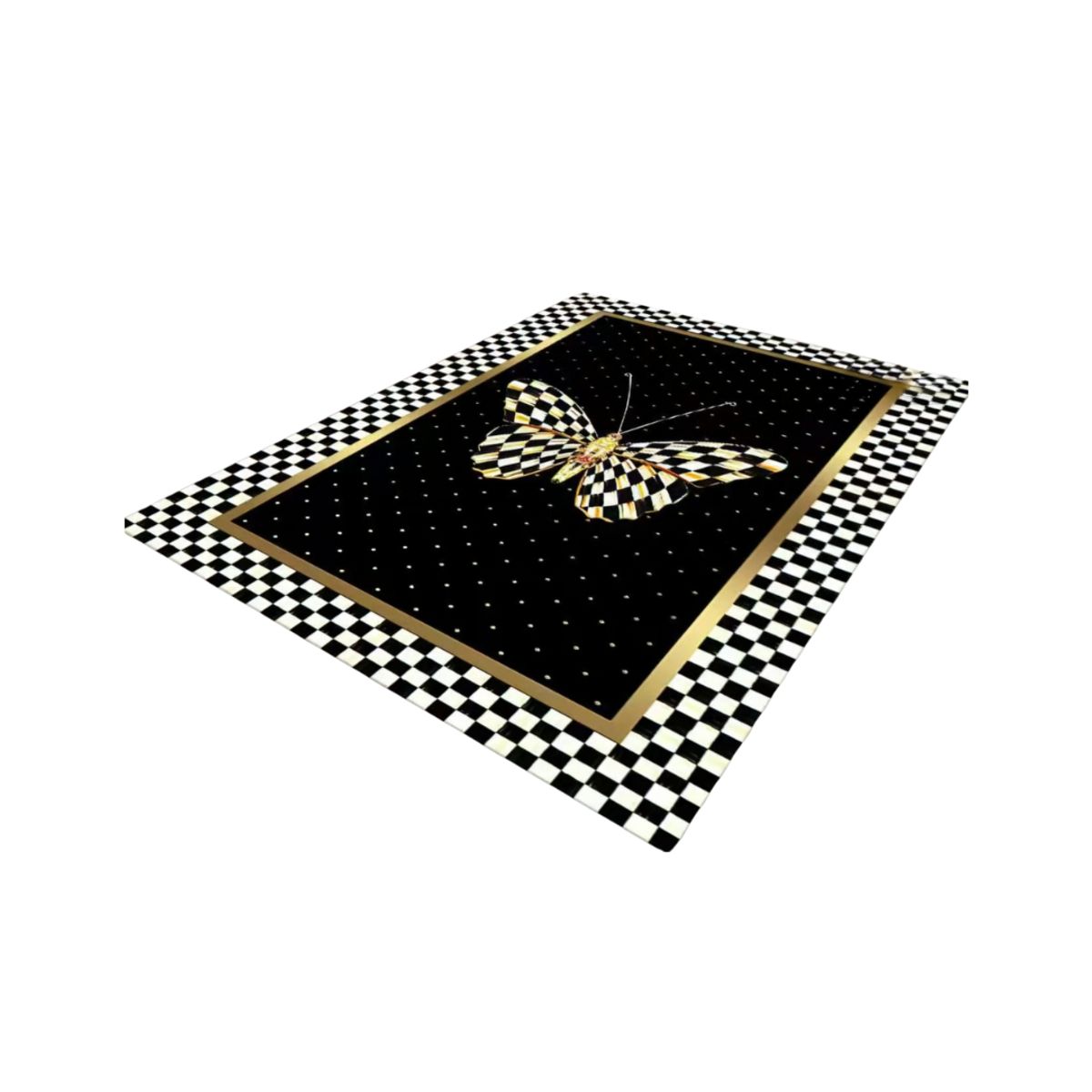 GENERICO - Alfombra Moderna Antideslizante Diseño Geométrico 3D 200X180cm