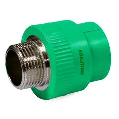 GENERICO - Terminal He Ppr 40mm X 1 1/4 Ppr Termofusion Pack 2 Und