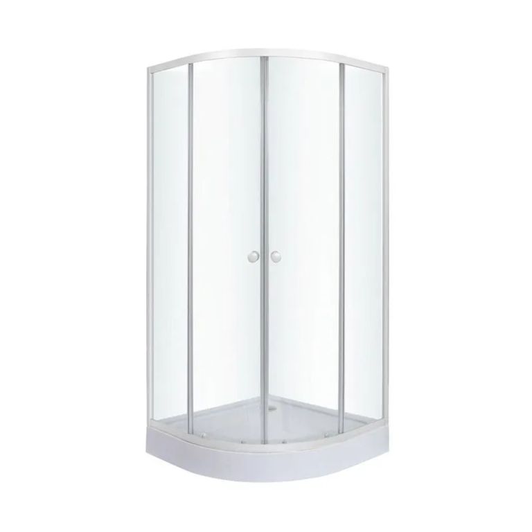DOER - Cabina ducha Shower Curvo 80 x 80 x 192 cm Blanco
