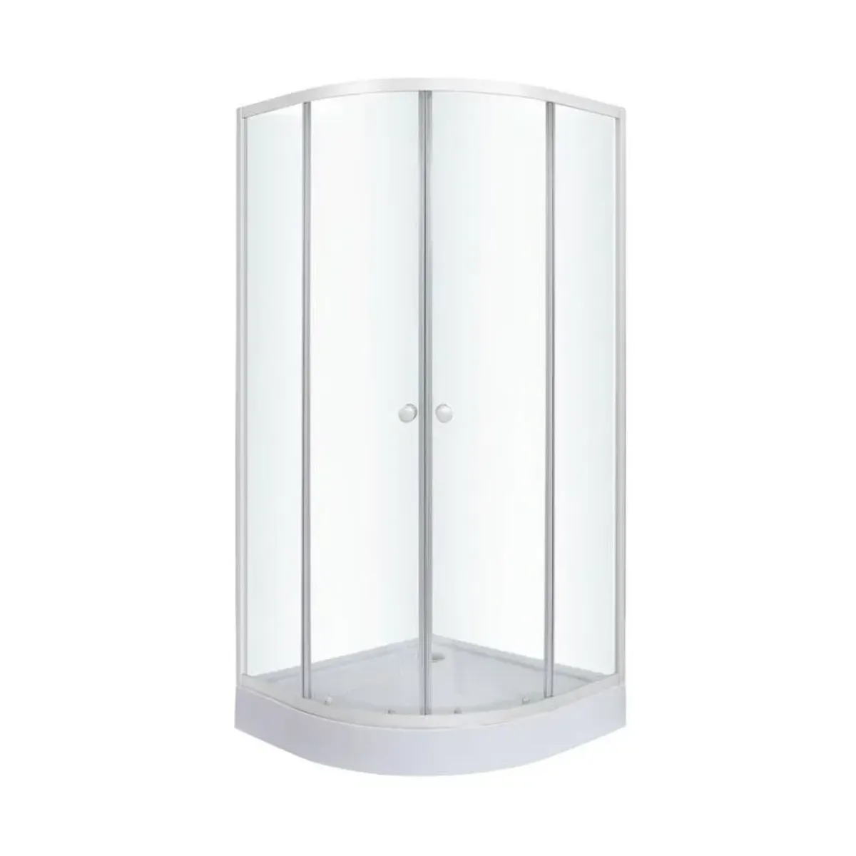DOER - Cabina ducha Shower Curvo 80 x 80 x 192 cm Blanco