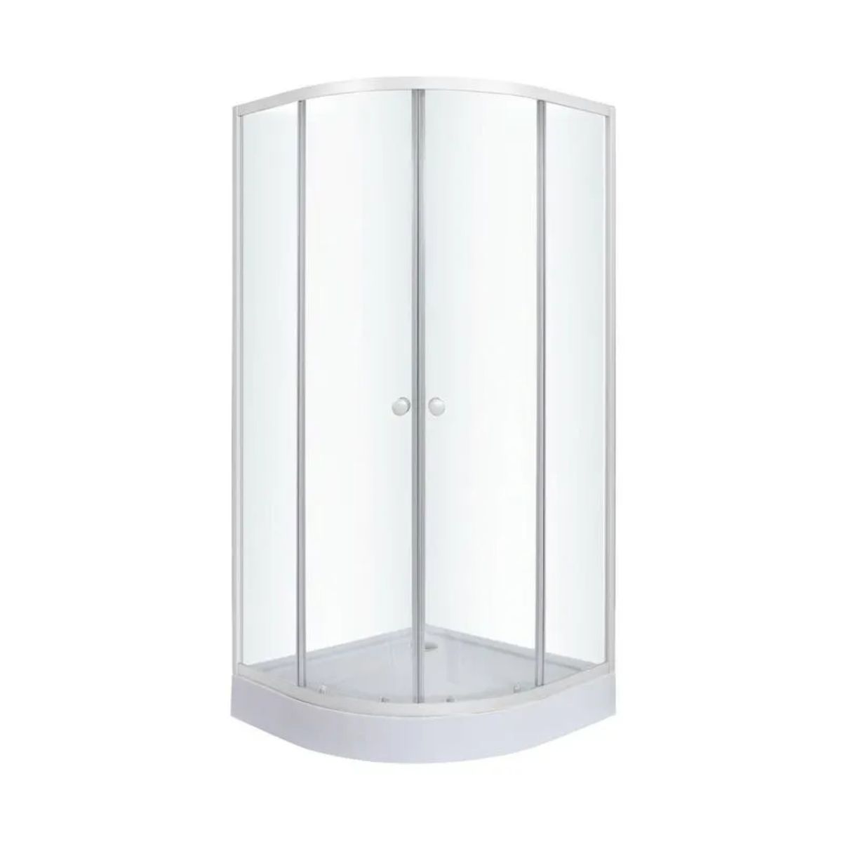DOER - Cabina ducha Shower Curvo 80 x 80 x 192 cm Blanco