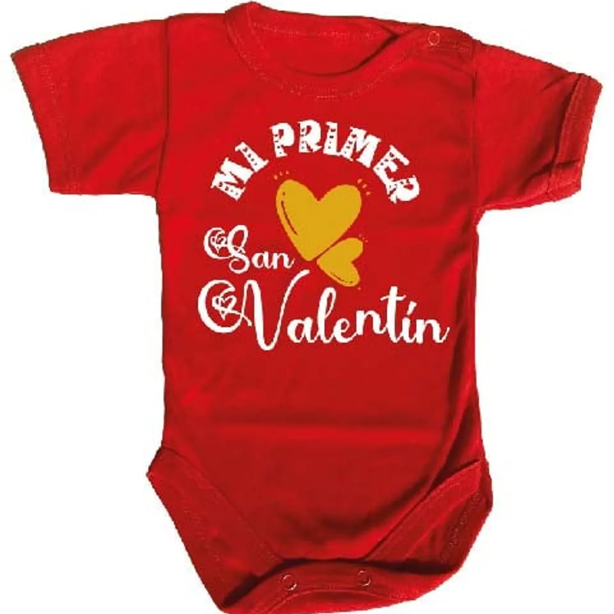 GENERICO - PILUCHOS BODY BEBE MI 1ER SAN VALENTIN DÍA DE LOS ENAMORADOS CORAZÓN