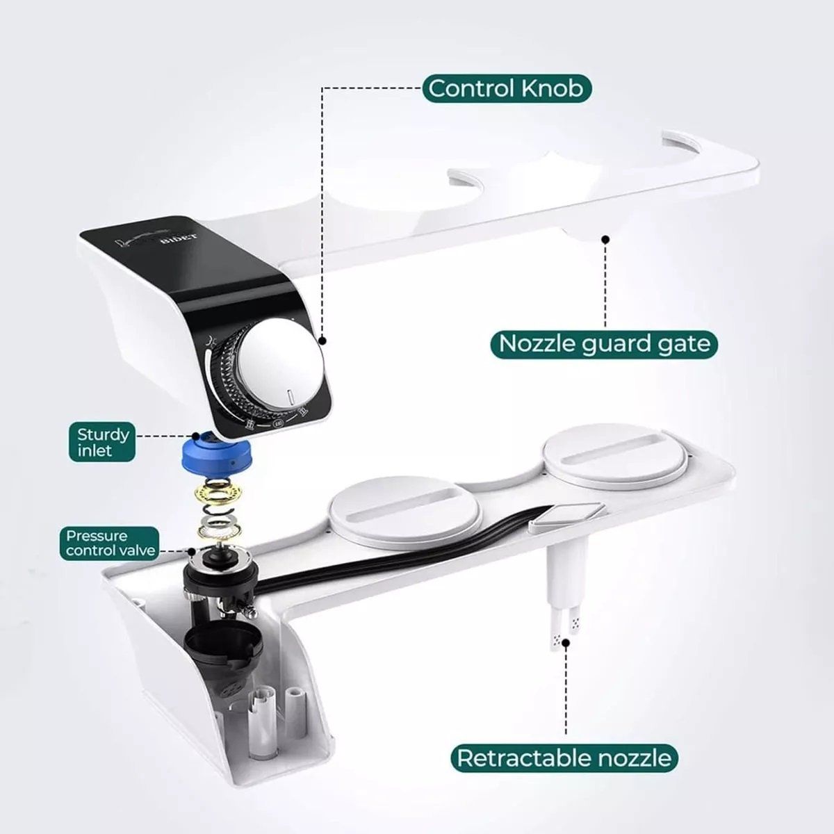 ESHOPANGIE - Bidet Wc Inodoro Ajustable Universal Fácil Instalación