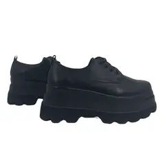 CHICBOMB - Zapatos Plataforma Negro Mujer