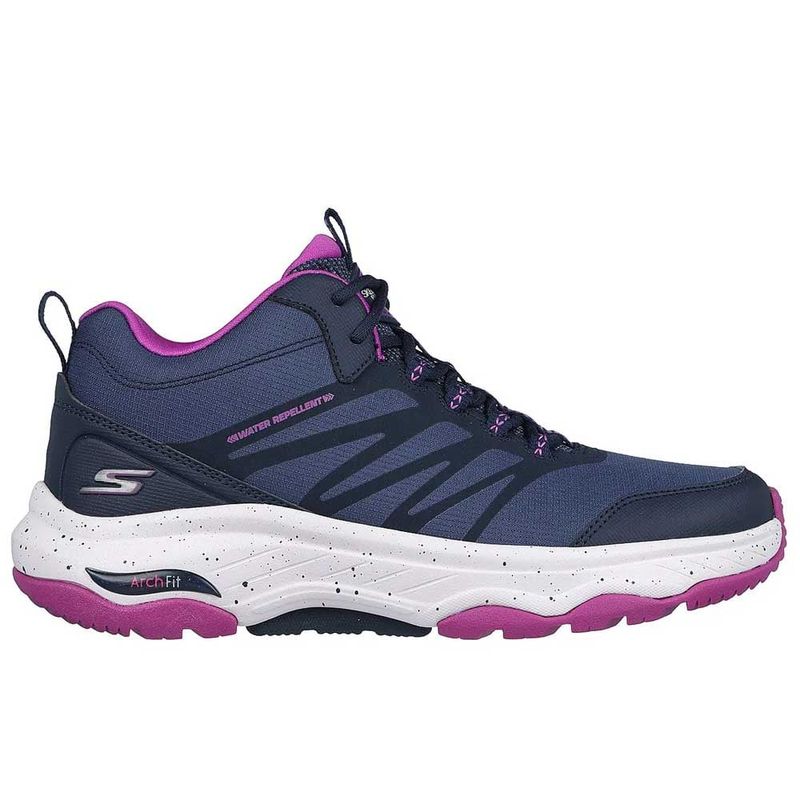SKECHERS - Zapatillas Outdoor Skechers Mujer Go Walk Arch Fit- Azul 124440-NVPR