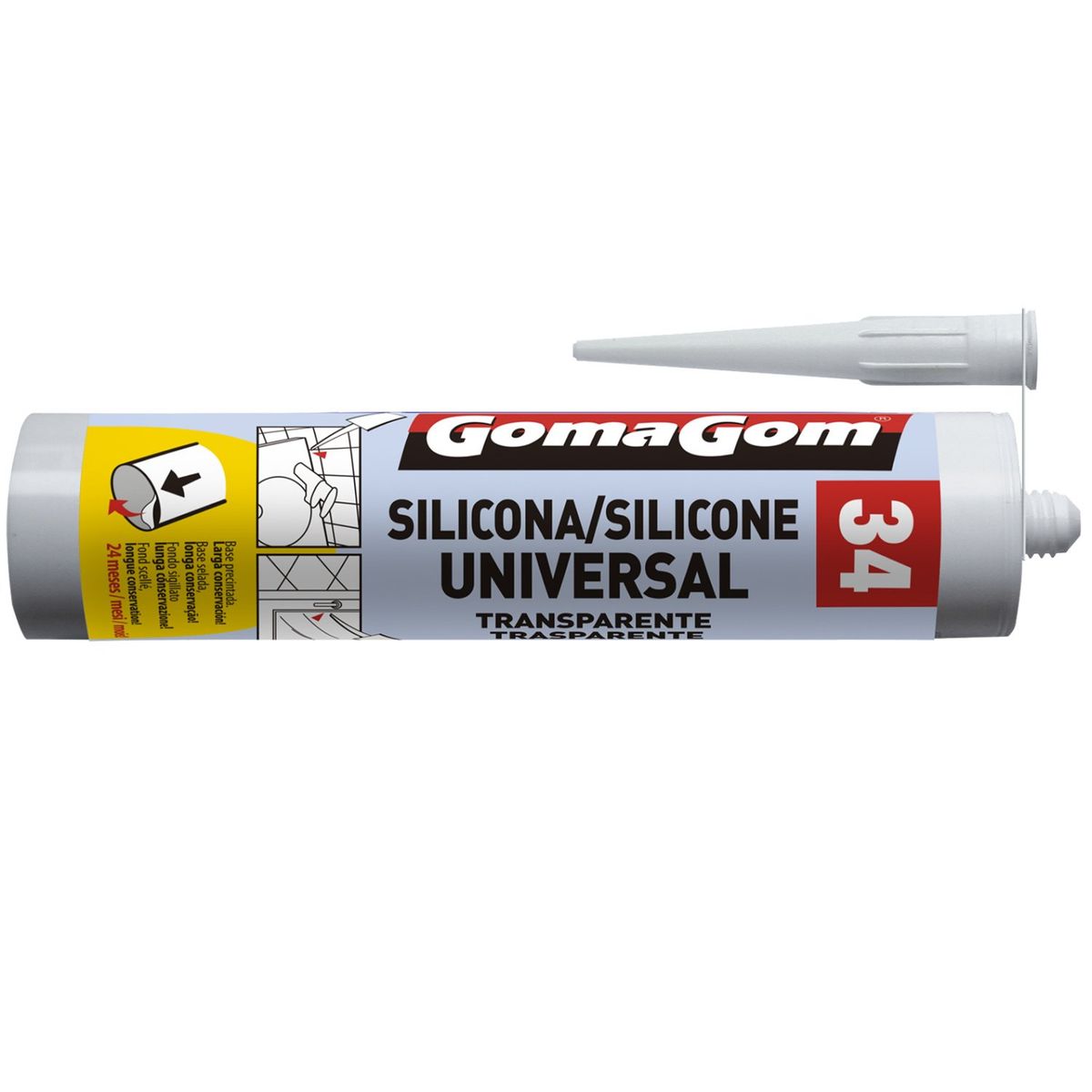 GENERICO - Silicona Transparente 260ml GomaGom - SC