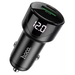 HOCO - Cargador De Auto Qc30 18w + Pd 20w Con Led Digital
