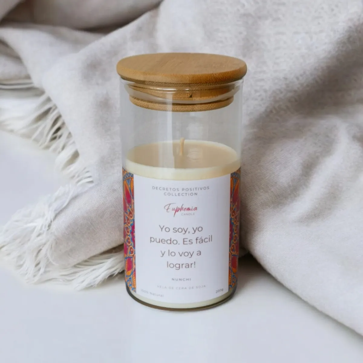 GENERICO - Vela Intencionada Aromática Cera de Soja 200gr Euphemia