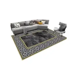 GENERICO - Alfombra Moderna Antideslizante Diseño Geométrico 3D 200X180cm