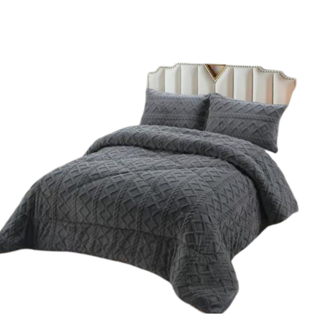 GENERICO - PLUMON CHIPORRO PARA INVIERNO TRENZADO PLAZA Y MEDIA