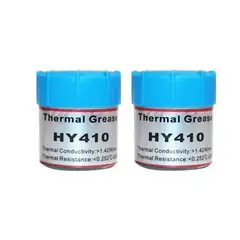 GENERICO - Pack 2 Pasta Térmica Disipadora 10grs Hy410 Blanca