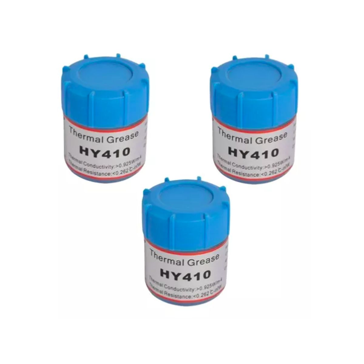 GENERICO - Pack 3 Pasta Térmica Disipadora 10grs Hy410 Blanca