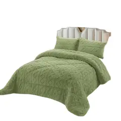 GENERICO - PLUMON CHIPORRO PARA INVIERNO TRENZADO KING - SUPER KING VERDE