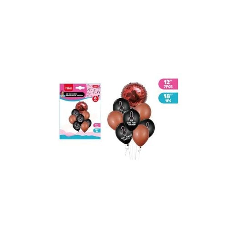 GENERICO - Set De Globos Despedida De Soltera 8 Pcs
