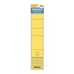 ADETEC - Lomos Autoadhesivos Para Archivador Ancho 10 Unidades