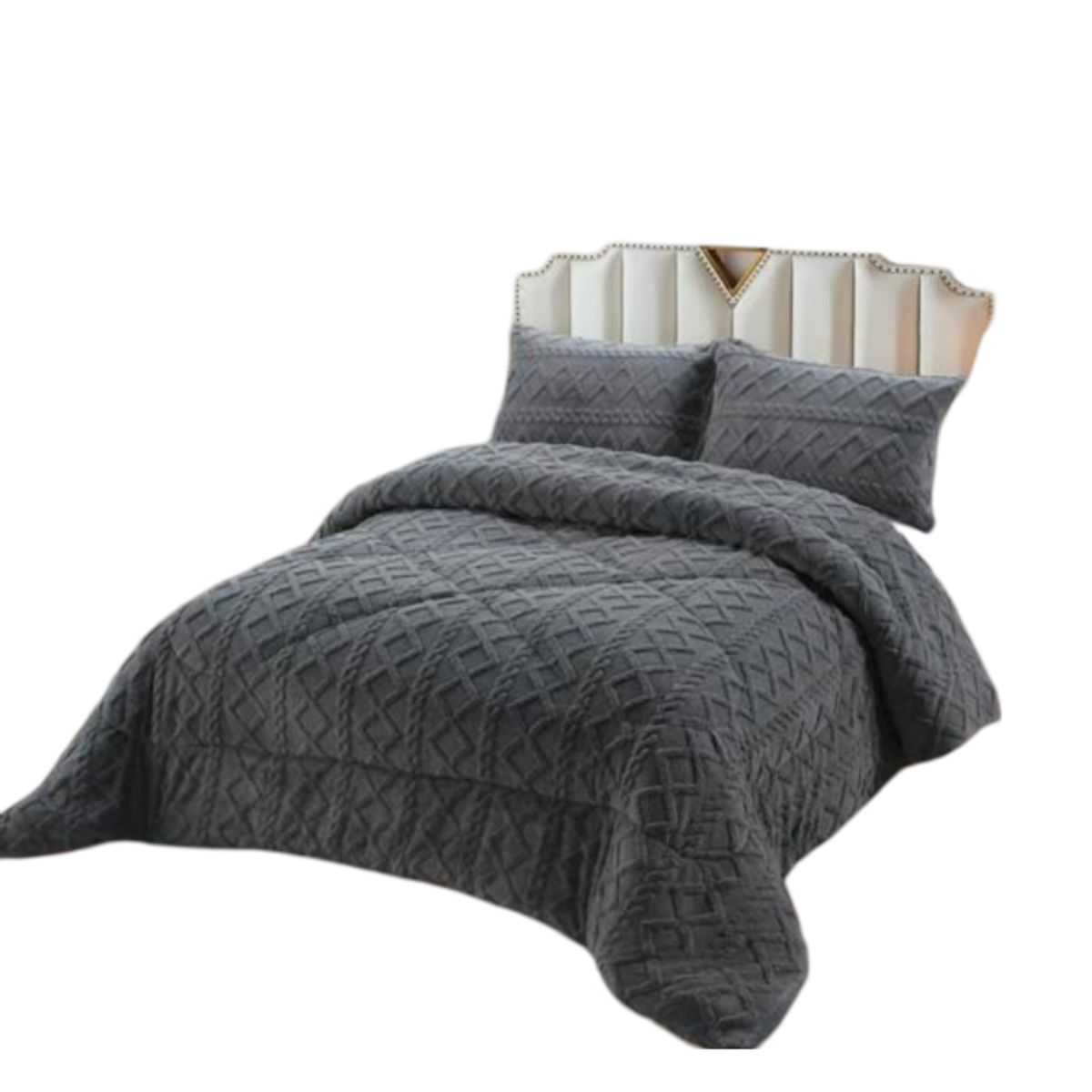 GENERICO - PLUMON CHIPORRO PARA INVIERNO TRENZADO PLAZA Y MEDIA