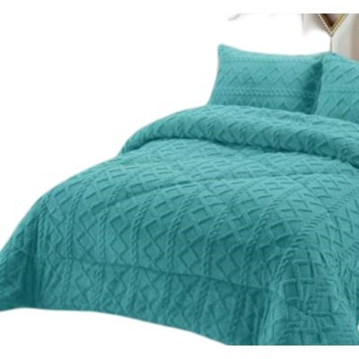 Imagen 2 del producto PLUMON CHIPORRO PARA INVIERNO TRENZADO 2 PLAZAS TURQUESA