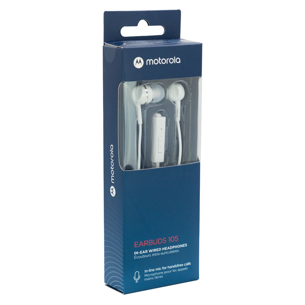MOTOROLA - EARBUDS105-S AUDIFONO MOTO EARBUDS 105 M/LIBRES BLANCO