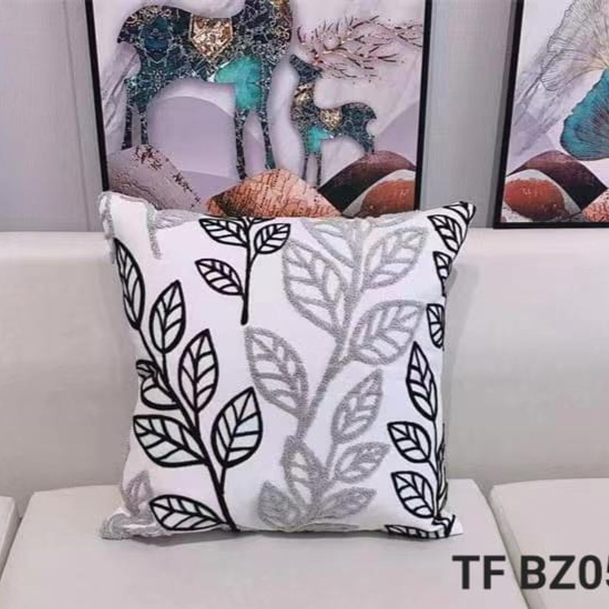 GENERICO - pack 2 fundas de cojin bordados