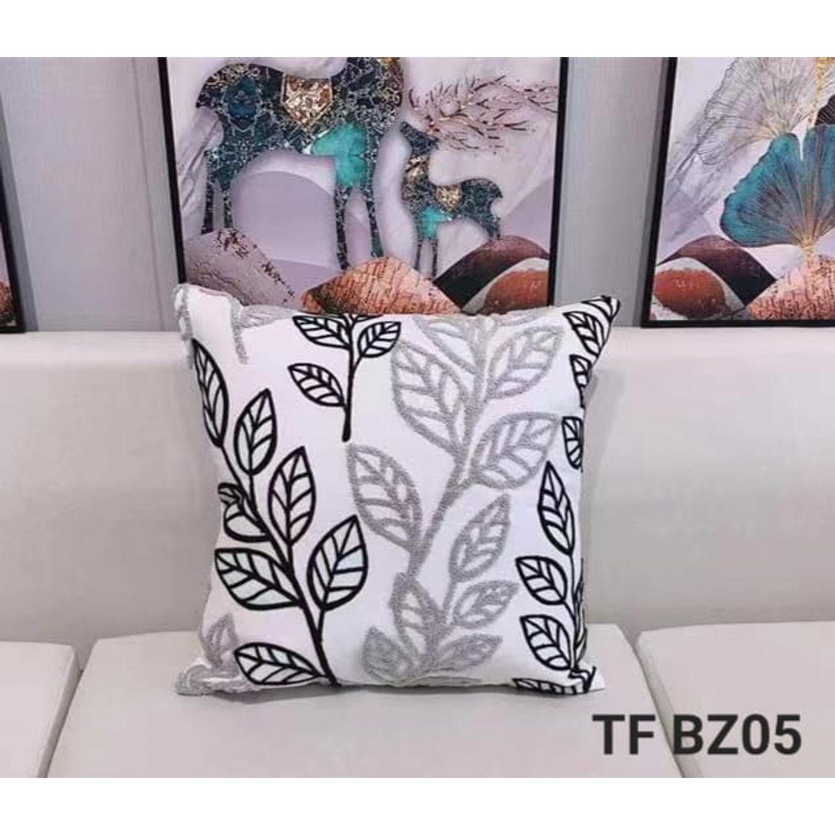 GENERICO - pack 2 fundas de cojin bordados