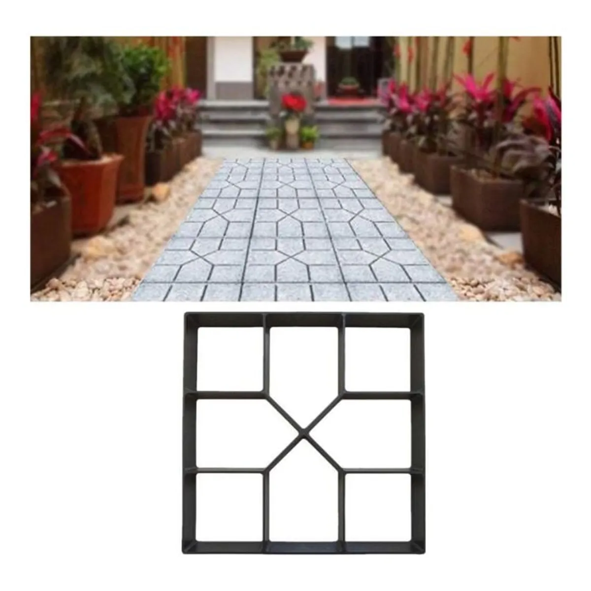 CRUSEC - Molde Para Cemento Construcción Baldosas Decoración 40cm - Cruz