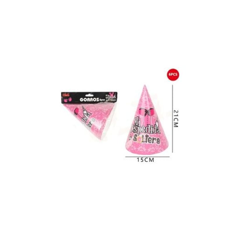 GENERICO - Gorros Despedida De Soltera 6 Pcs