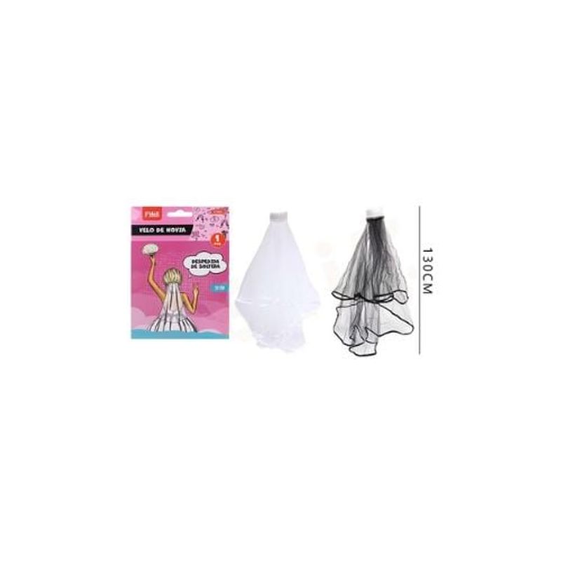 GENERICO - Velo De Novia Despedida De Soltera 130 Cm