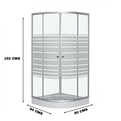 Imagen 2 del producto Cabina ducha Shower Curvo 90 x 90 x 192 cm Satinado