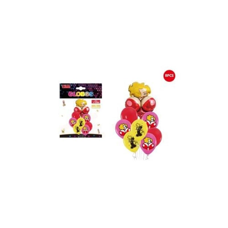 GENERICO - Set Globos Despedida De Soltera Monroe 8 Pcs