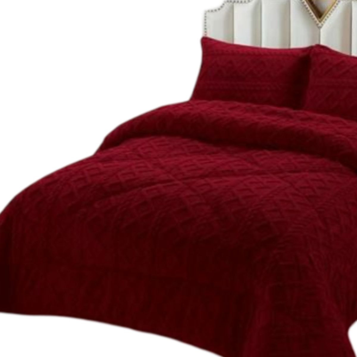 GENERICO - PLUMÓN CHIPORRO INVIERNO TRENZADO KING - SUPER KING BURDEO