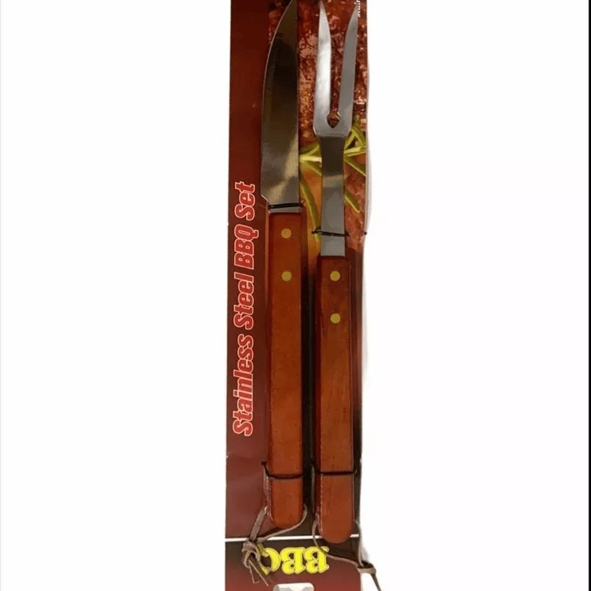 GENERICO - Set Parrillero Cuchillo Tenedor Parrillero BBQ