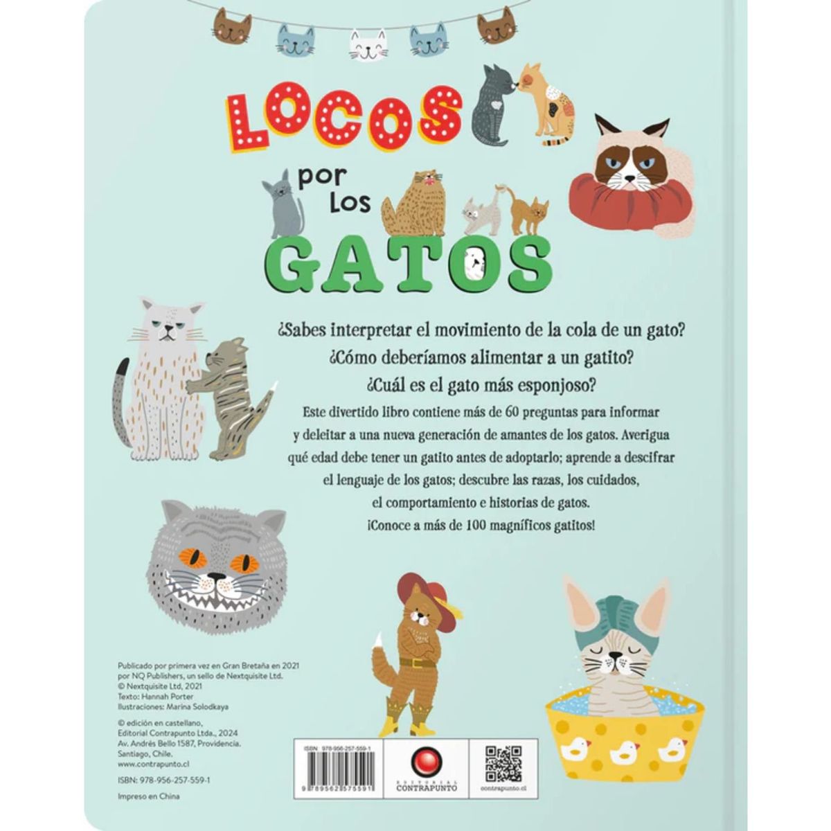 EDITORIAL CONTRAPUNTO - Locos por los gatos de Editorial Contrapunto