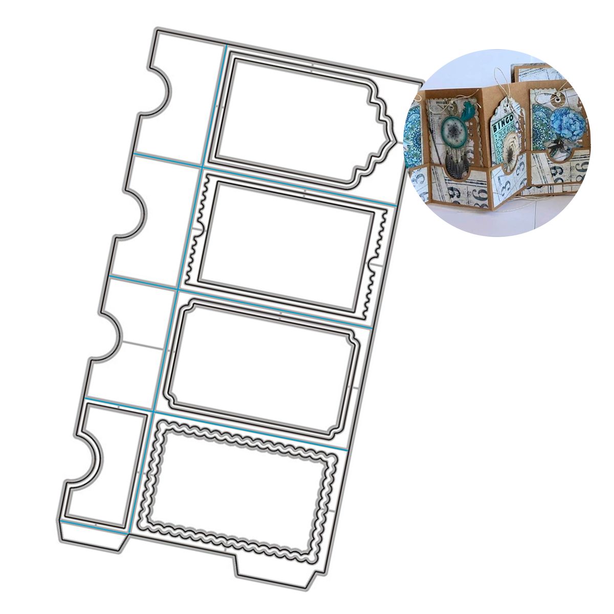 GENERICO - Troquele Troqueladora Metálico Corte Cuádruple Decoracion