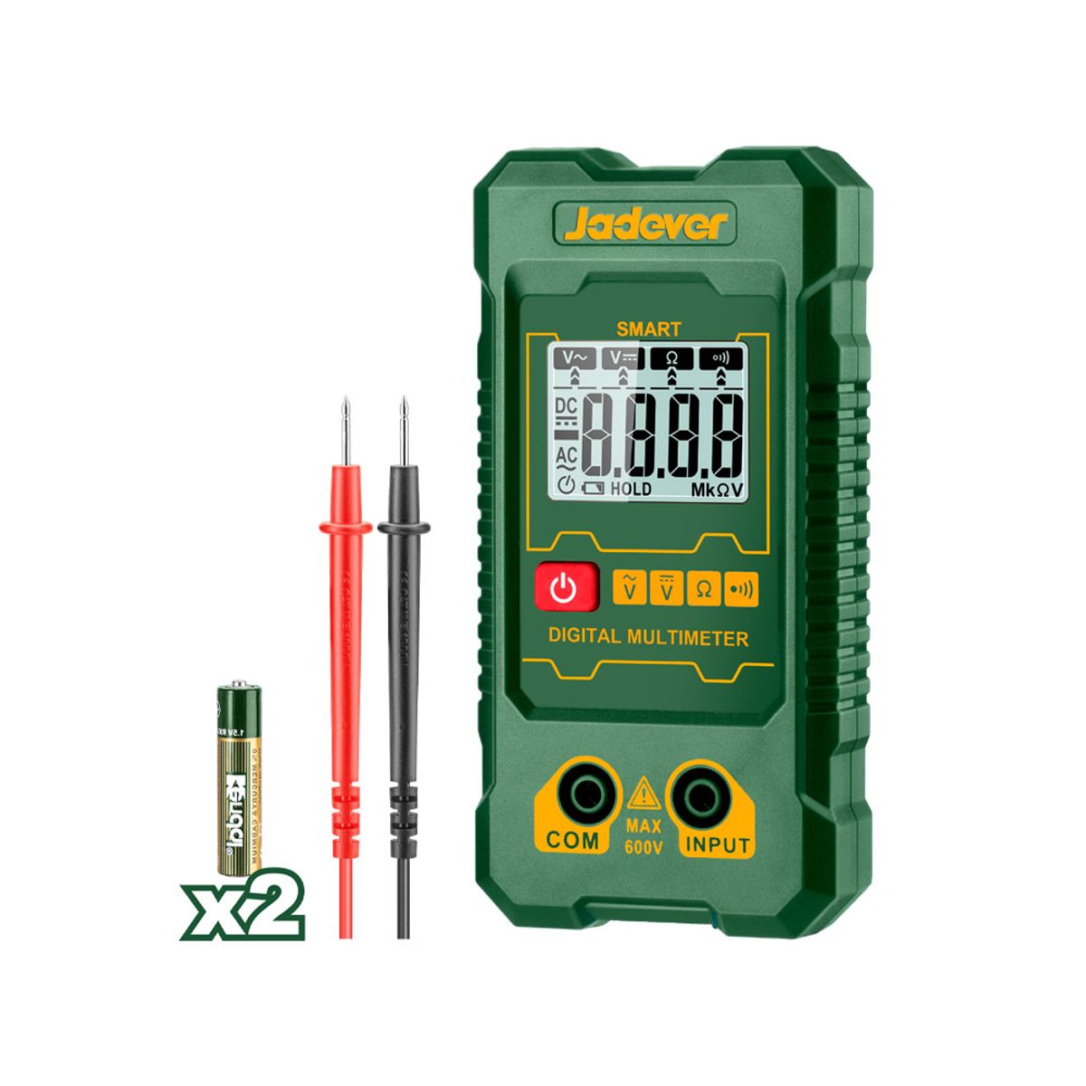 JADEVER - Multitester Digital 600v 2000 Conteos JADEVER