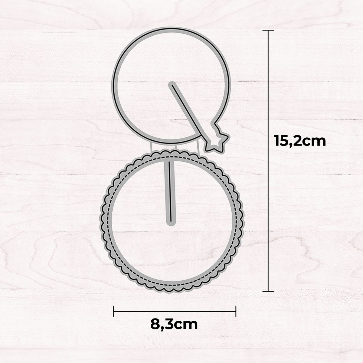 GENERICO - Troquel de corte Circulo doble