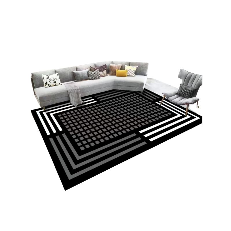 GENERICO - Alfombra Moderna Diseño Geométrico 3D Antideslizante 240x200cm