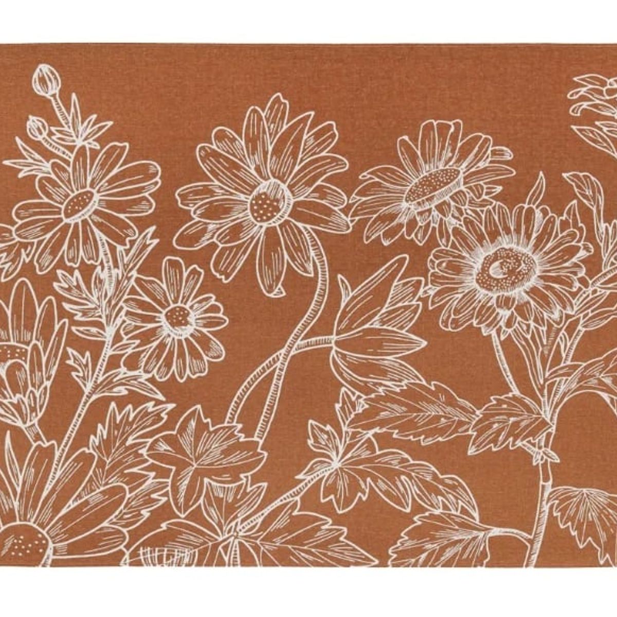 GENERICO - Set 3 Individuales Algodón Estampado Doble Tela 45x33 Cms