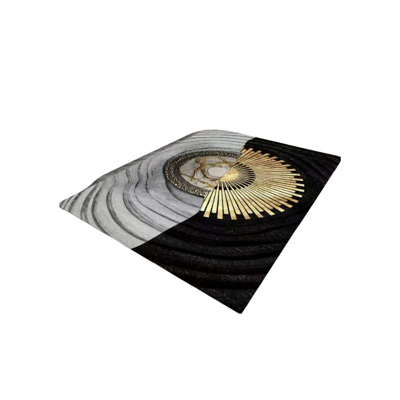 GENERICO - Alfombra Moderna Diseño Geométrico 3D Antideslizante 240x200cm