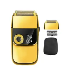 KEMEI - Maquina Afeitadora 2en1 Rasuradora 2028 Dorado +Cabezal Repuesto