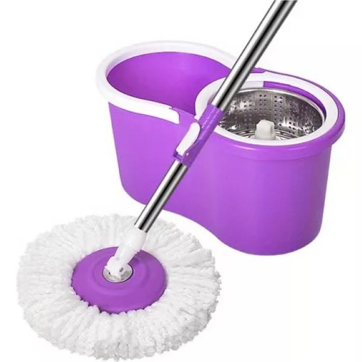 GENERICO - TRAPEADOR GIRATORIO MOPA 360° PLASTICO MORADO Y METÁLICO