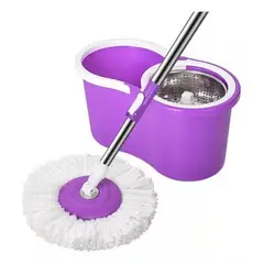 GENERICO - TRAPEADOR GIRATORIO MOPA 360° PLASTICO MORADO Y METÁLICO