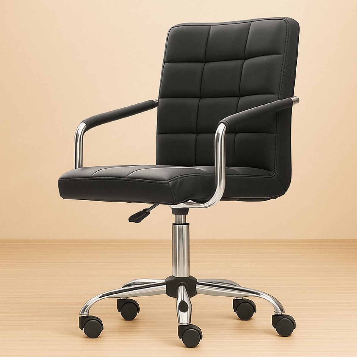 RD - Silla Oficina RD Sillon Escritorio PC Regulable Ejecutivo Negro